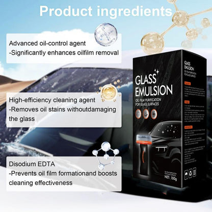 2026 Handheld Glass Oil-Film Remover – 100g Streak-Free Auto Degreaser