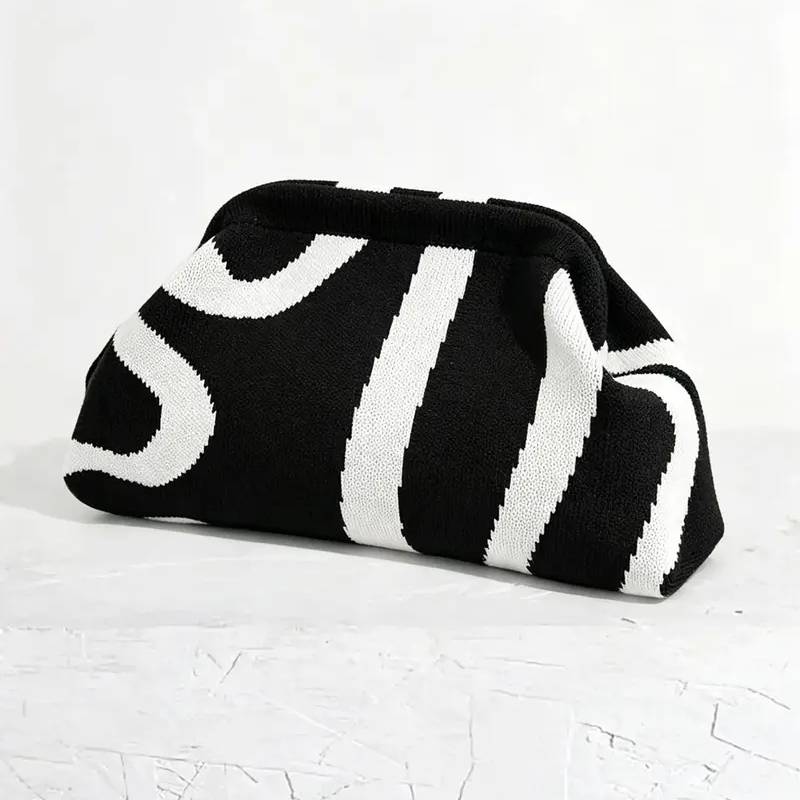 Fall Winter Retro Texture Cloud Bag Women's Handbag