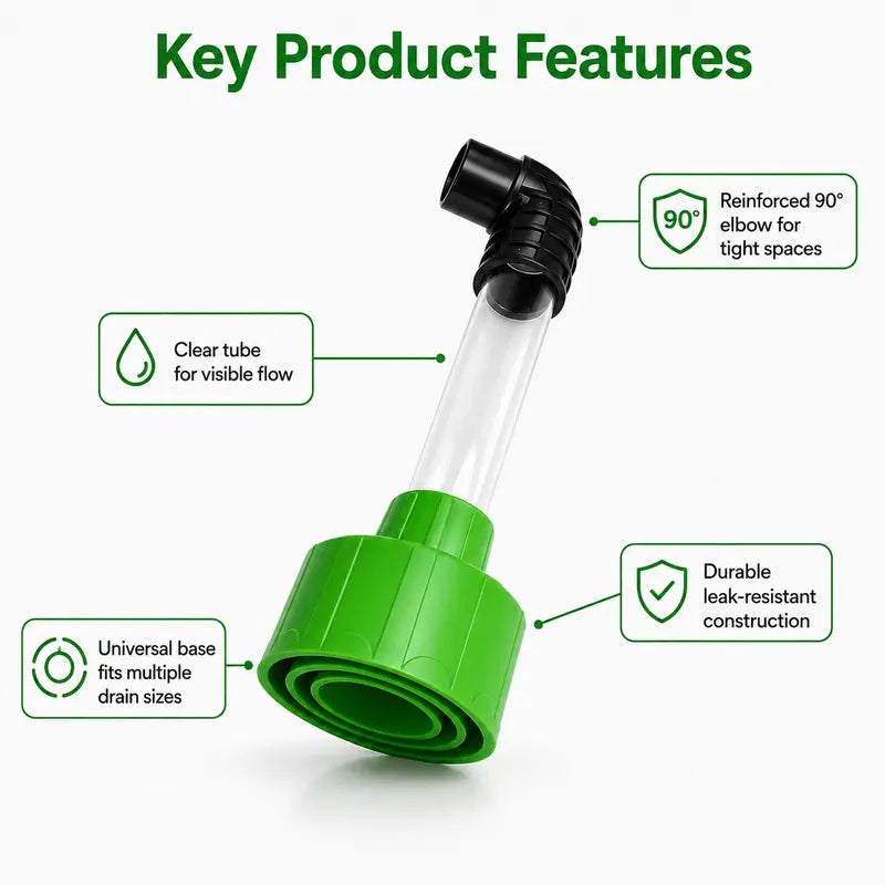 Universal AC Drain Line Cleaner Adapter Wet Dry Vacuum Attachment