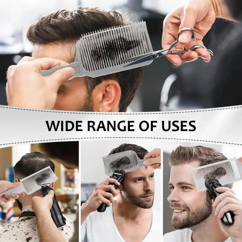 Hair Cutting Guide Comb Kit Adjustable Silicone Band Precision Guides Heatless Haircut Tool Set