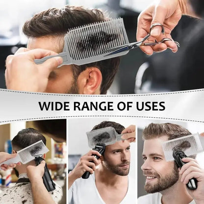 Hair Cutting Guide Comb Kit Adjustable Silicone Band Precision Guides Heatless Haircut Tool Set