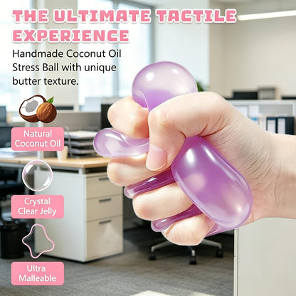 Coconut Oil Squishy Stress Ball – Slow Rising Fidget Toy for Adults & Kids
