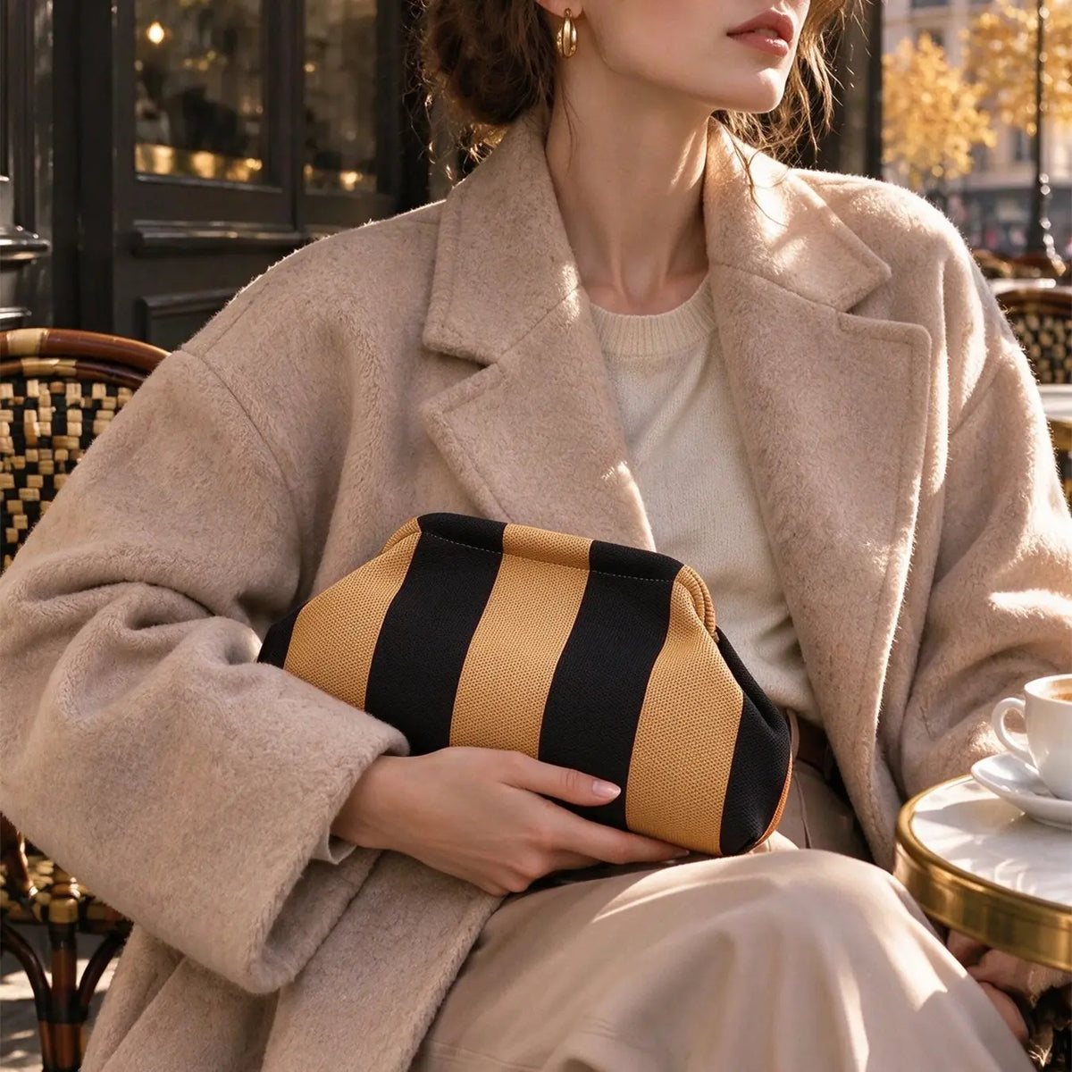 Fall Winter Retro Texture Cloud Bag Women's Handbag