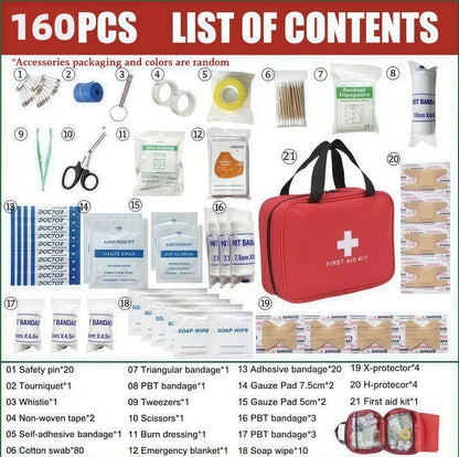 🔥330 Piece Waterproof Compact First Aid Kit🩹