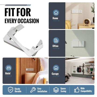 Fix Loose Outlets & Electrical Boxes Metal Flush Fit Device Leveling Plates Wall Plate Spacers