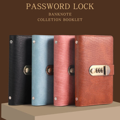 Lockable Savings Notebook - Digit Resettable Password Lock A6 Savings Notebook for Money & Important Items