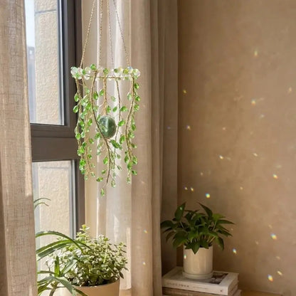 Crystal Rainbow Suncatcher Beaded Artificial Crystal Window Hanging Colorful Home Decor