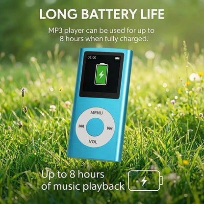 Compact Multi Function MP3 Player Portable LCD Screen No Memory Headphone Jack Offline Playback