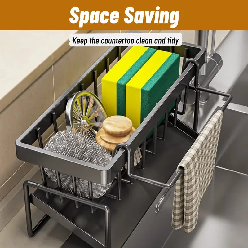 1 Count, Thickened Stainless Steel Utensil Organizer, Rust Resistant Easy to Clean Multi-purpose Storage Holder✨