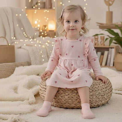 Baby Sock Cotton Shoes 6 to 24 Months Prewalker Non Slip Infant Slippers Memory Foam Breathable