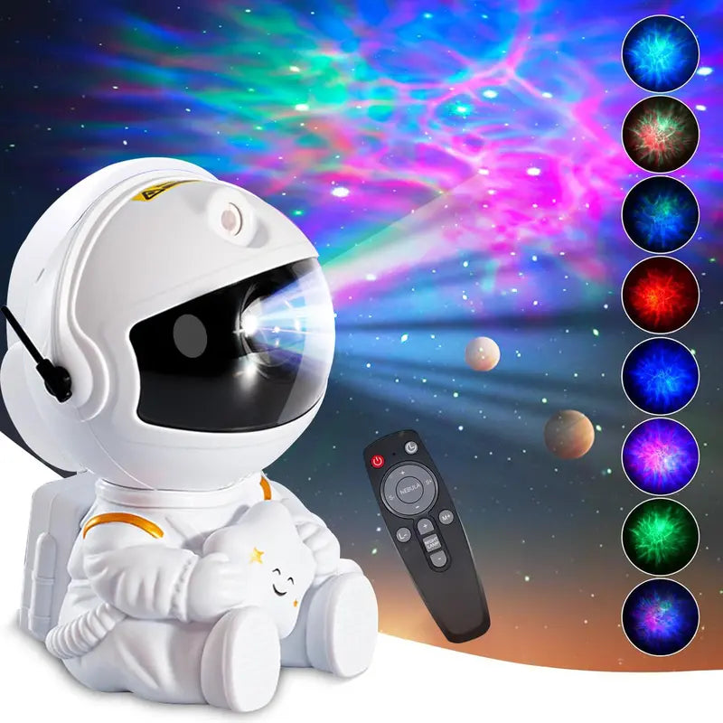 Christmas Astronaut Galaxy Star Projector Remote Control 360 Adjustable Nebula Lamp LED Room Decor Gift