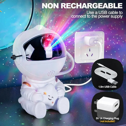 Christmas Astronaut Galaxy Star Projector Remote Control 360 Adjustable Nebula Lamp LED Room Decor Gift