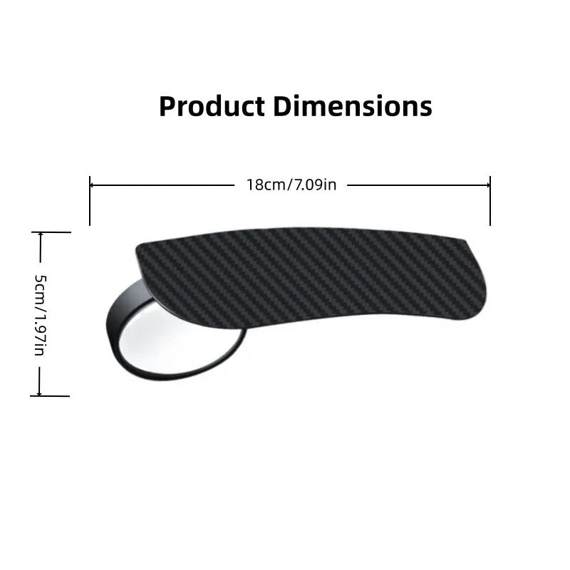 2 Piece Car Rearview Mirror Rain Visors 360 Degree Blind Spot Rain Guards