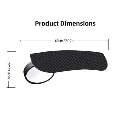 2 Piece Car Rearview Mirror Rain Visors 360 Degree Blind Spot Rain Guards