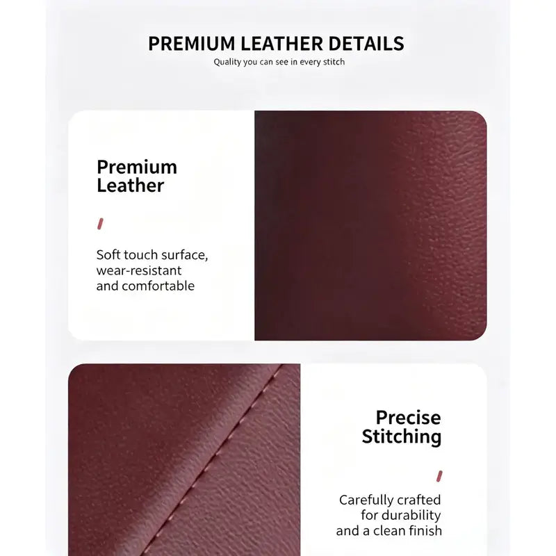 Car Door Storage Pocket Double Layer Scratch Proof Flannel Lining Residue Free Adhesive Organizer
