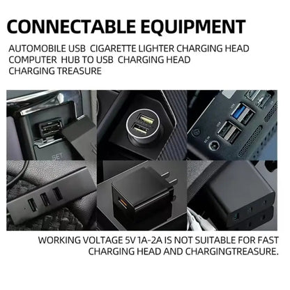 Car USB Touch Dimmable LED Filament Night Light Warm Ambient Light