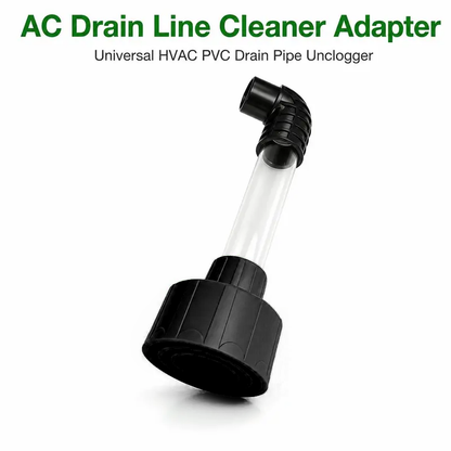 Universal AC Drain Line Cleaner Adapter Wet Dry Vacuum Attachment