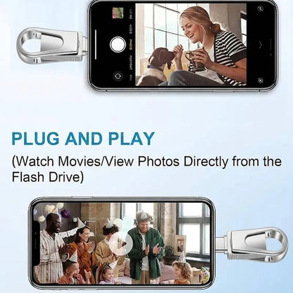 3 in 1 OTG Type C USB 3.0 Flash Drive Dual USB Connector Fast Storage