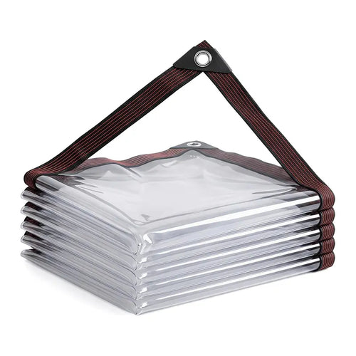 10x13FT Clear Waterproof Heavy Duty Transparent Tarp with Grommets for Patio Garden Outdoor