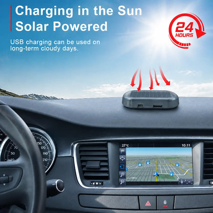 Solar Powered Fake Car Alarm Light – Auto Sensor LED Flashing Security Lamp, No Wiring DIY Anti-Theft Dummy Light