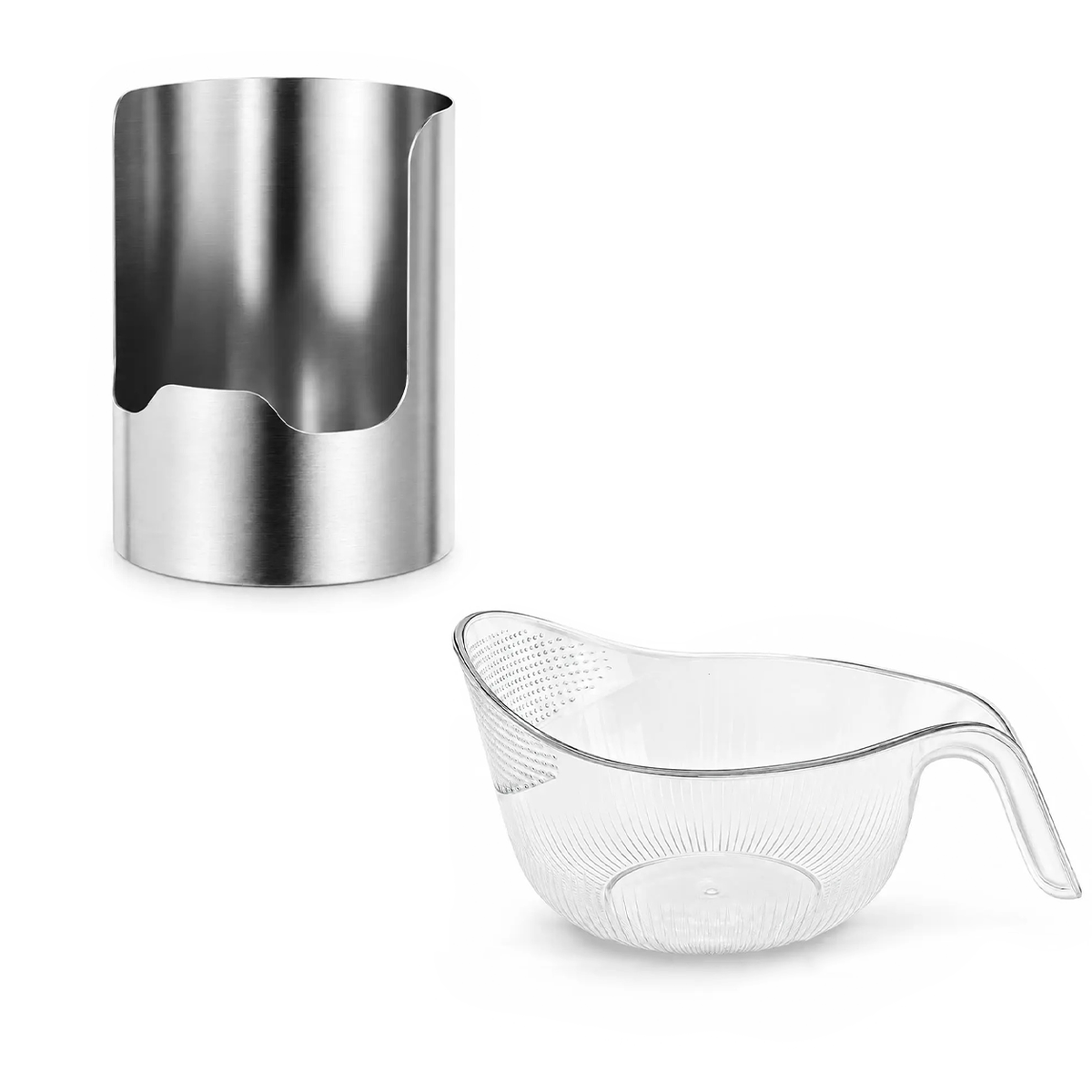 1 Count, Thickened Stainless Steel Utensil Organizer, Rust Resistant Easy to Clean Multi-purpose Storage Holder✨