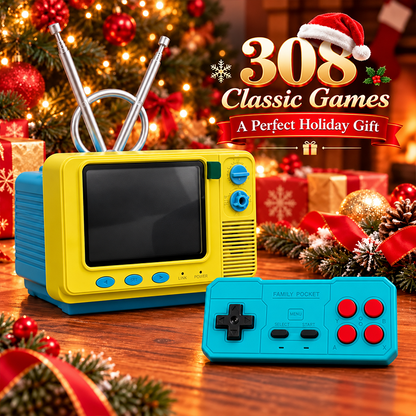 Christmas GV300 Vintage Handheld Gaming Console 2.8in IPS Screen Gift for Teen Boys