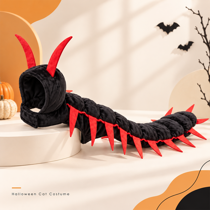Halloween Cat Centipede Costume – Hooded Creepy Crawly Pet Outfit