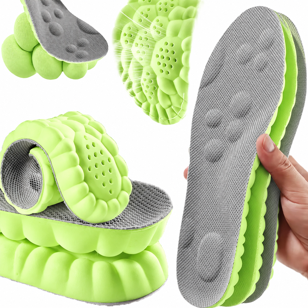 4D Shoe Cloud Insoles for Men Women Soft Memory Foam Orthotic Sports Inserts