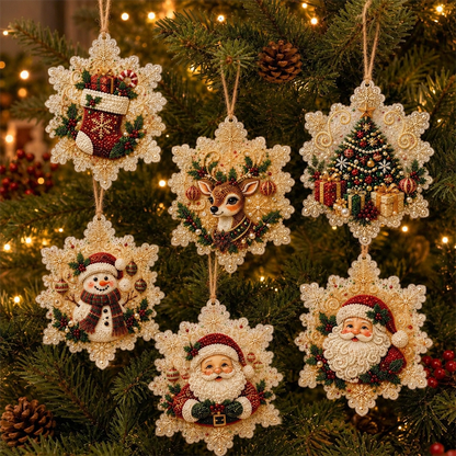 DIY Christmas Diamond Painting Ornament Kit Xmas Tree Hanging Pendant Handmade Craft Gift