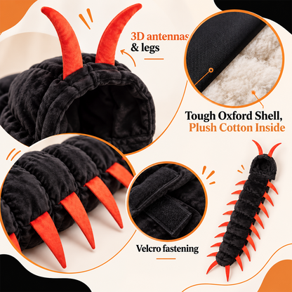 Halloween Cat Centipede Costume – Hooded Creepy Crawly Pet Outfit