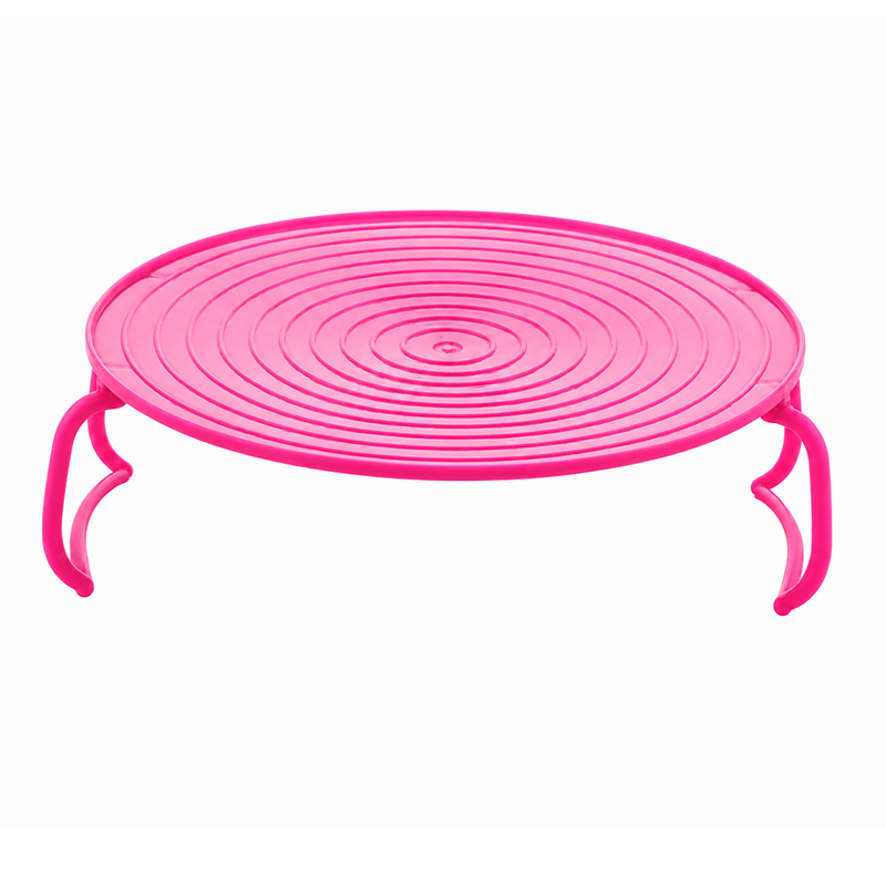 3 in 1 Microwave Plate Stacker Food Splatter Cover Carrying Tray with Foldable Handles