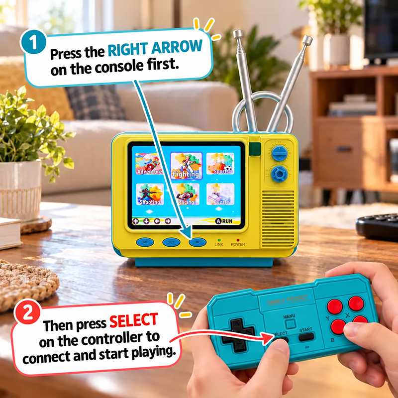 Christmas GV300 Vintage Handheld Gaming Console 2.8in IPS Screen Gift for Teen Boys