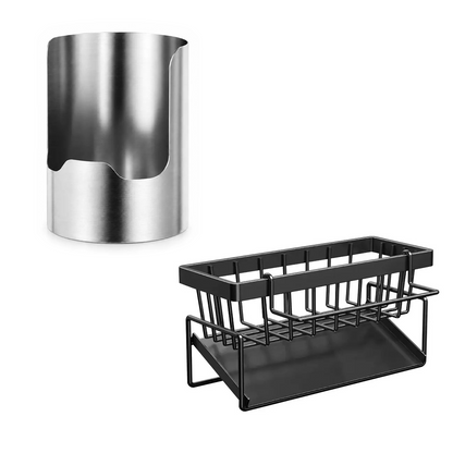 1 Count, Thickened Stainless Steel Utensil Organizer, Rust Resistant Easy to Clean Multi-purpose Storage Holder✨