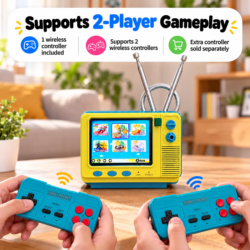 Christmas GV300 Vintage Handheld Gaming Console 2.8in IPS Screen Gift for Teen Boys