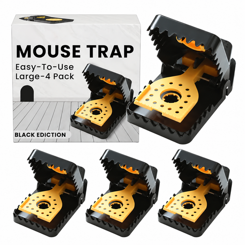 Mouse Traps Reusable Powerful Snap Easy Set Indoor Outdoor