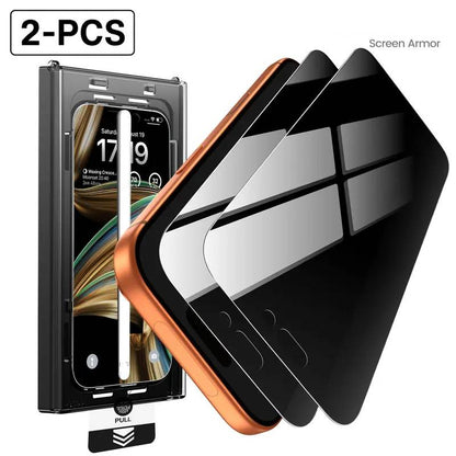 2 Pcs Privacy Screen Protector for iPhone 13 14 15 16 17 18 Plus Pro Max 9H Full Coverage