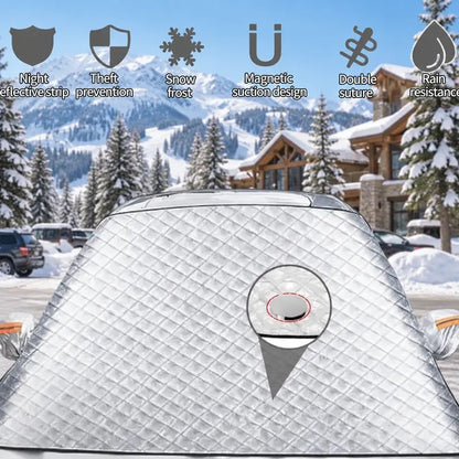 Car Windshield Cover Waterproof All Season Shield for Most Vehicles Snow Ice Frost Dust Rain