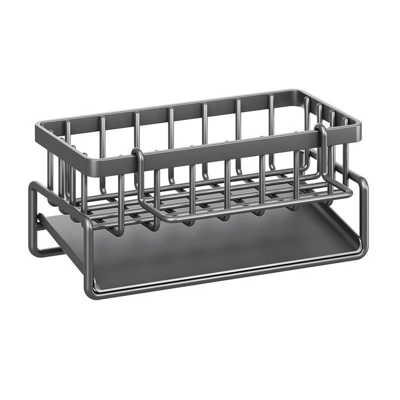 Kitchen Sink Corner Sponge Drain Rack Multifunctional Durable Sink Caddy Kitchen Bathroom