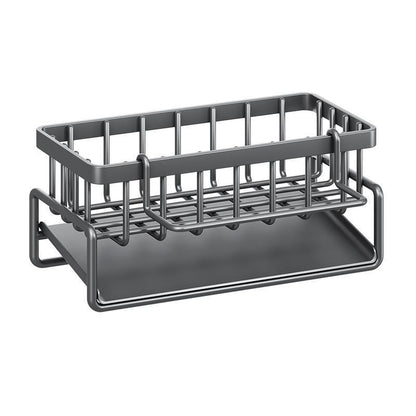 Kitchen Sink Corner Sponge Drain Rack Multifunctional Durable Sink Caddy Kitchen Bathroom