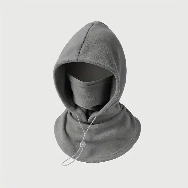 Flannel One-Piece Warm Hat with Neck Mask – Windproof for Outdoor Cycling, Fall Winter