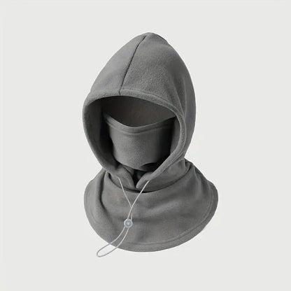 Flannel One-Piece Warm Hat with Neck Mask – Windproof for Outdoor Cycling, Fall Winter