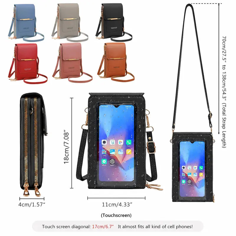 Women's Touch Screen Phone Bag Key Change Bag Reply Messages Without Phone