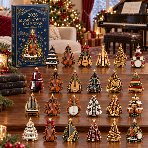 Christmas Music Lovers Advent Calendar 24 Unique Musical Instrument Miniatures Gift