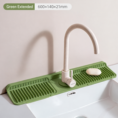 Tap Mat for Kitchen Sink, Splash Guard, Silicone Drying Mat, Quick Drying Stone Sink Tray ✨