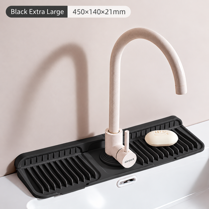 Tap Mat for Kitchen Sink, Splash Guard, Silicone Drying Mat, Quick Drying Stone Sink Tray ✨