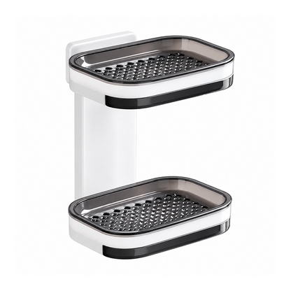 Wall Mounted Double-Layer Soap Bar Holder with Drainage Holes - Bathroom Accessory🧼