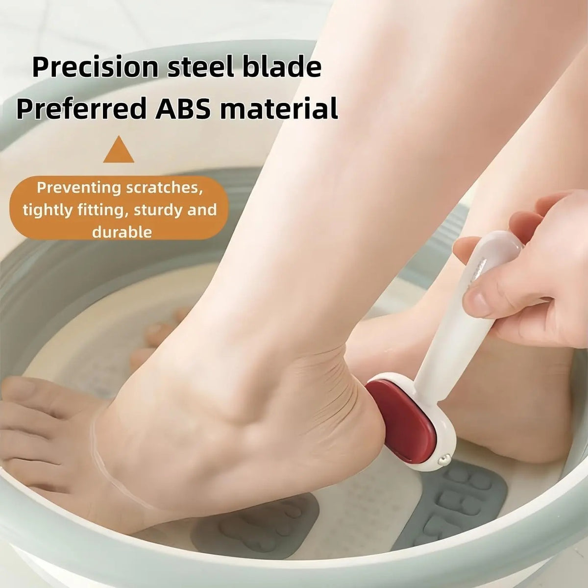 Dual Sided Foot Callus Remover with Replaceable Stainless Steel Blade Portable Manual Pedicure Tool