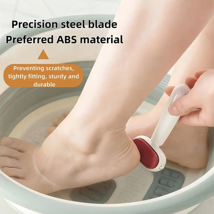Dual Sided Foot Callus Remover with Replaceable Stainless Steel Blade Portable Manual Pedicure Tool