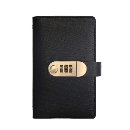 Lockable Savings Notebook - Digit Resettable Password Lock A6 Savings Notebook for Money & Important Items