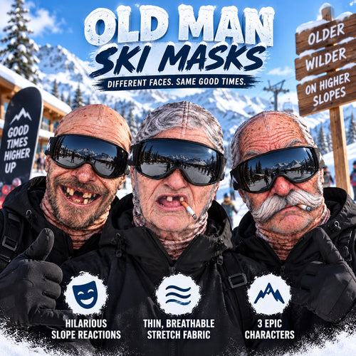 🎿 Realistic Face Balaclava – Funny Ski & Snowboard Mask for Cold Weather Adventures